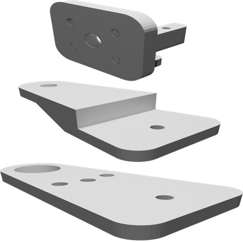 Supporto servo inclinabile - supporto, 1